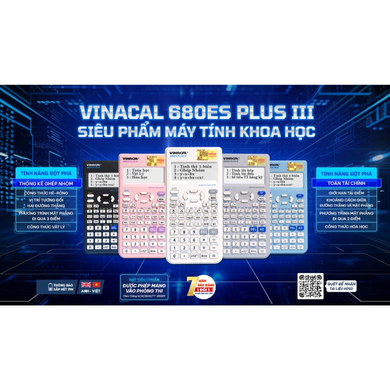 Máy Tính Vinacal Xanh Dương