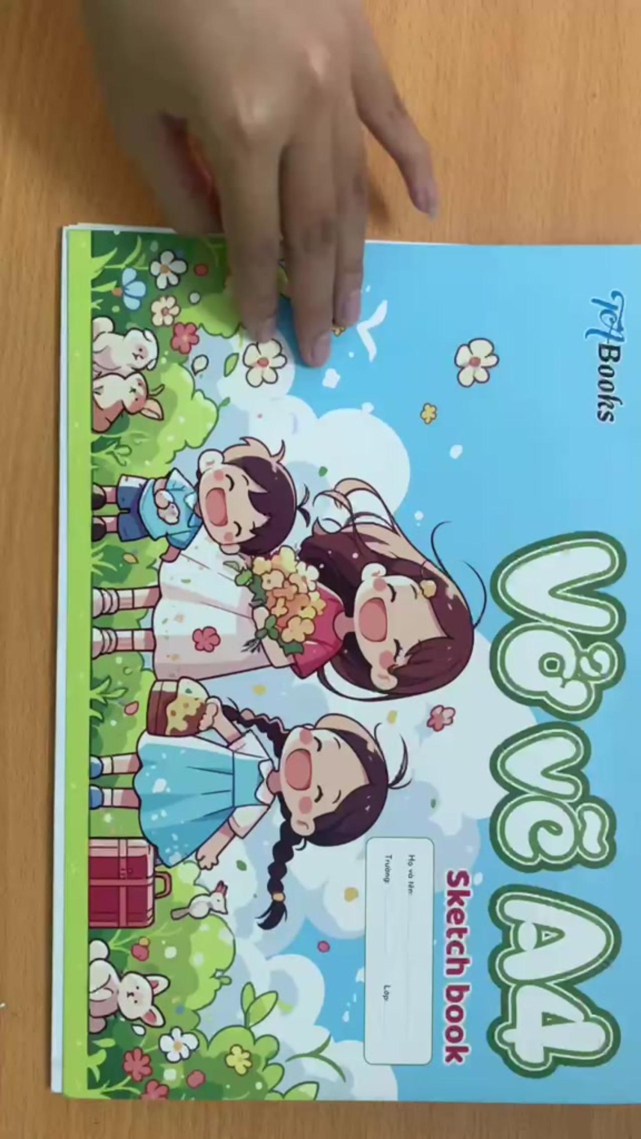 Vở Vẽ Lò Xo A4 40 Trang 100gsm